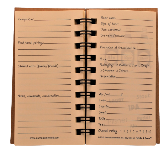 Journals Unlimited Beer- A Mini Beer Journal