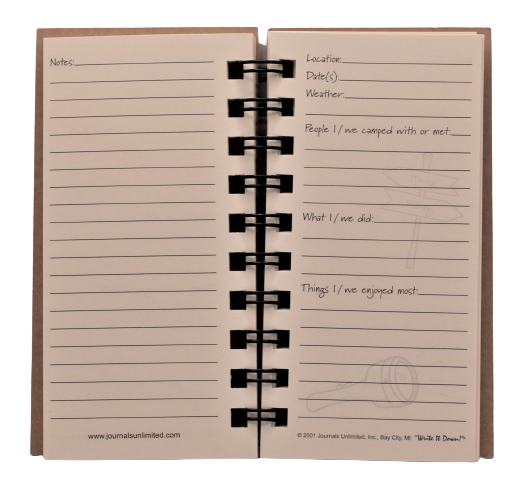 Journals Unlimited Camping-A Campers Mini Journal