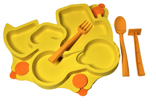 Constructive Baby Plate & Utensil Set