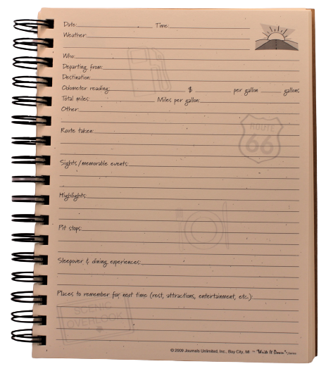 Journals Unlimited RV There Yet? My Road Trip Journal