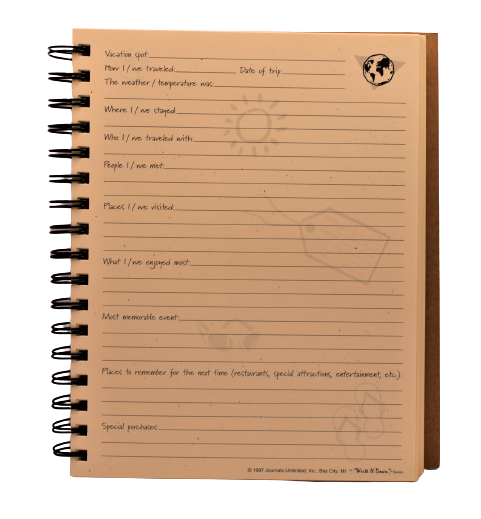 Journals Unlimited Vacation -The Travelers Journal