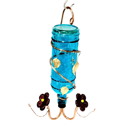 Amore Hummingbird Feeder - Aqua