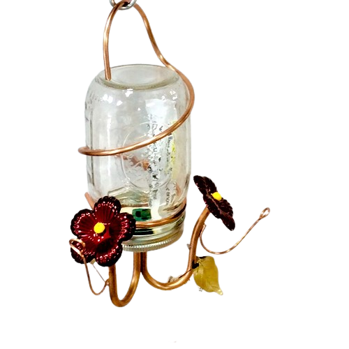 Mason Jar Hummingbird Feeder