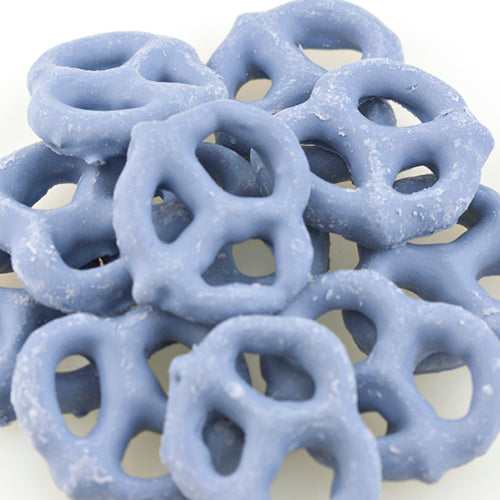 Blueberry Yogurt Coated Pretzels