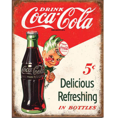 "Coca-Cola - Sprite Boy" Tin Sign