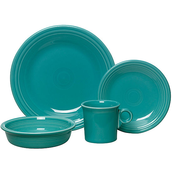 Fiesta Ware 4 Piece Dinner Set