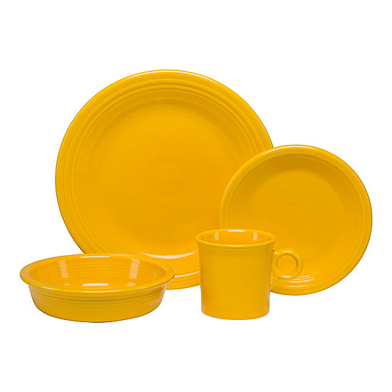 Fiesta Ware 4 Piece Dinner Set