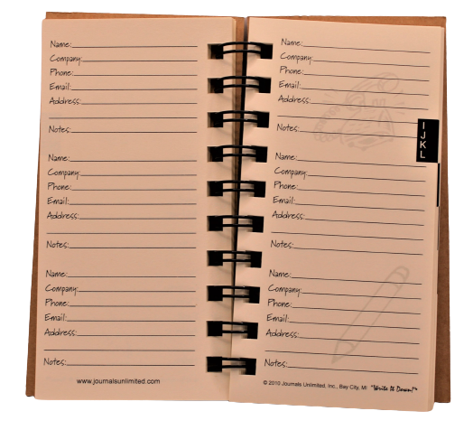 Journals Unlimited Contacts- My Address Book Mini