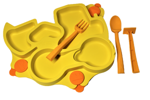 Constructive Baby Plate & Utensil Set
