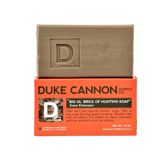 Duke Cannon Big Ol' Brick Of Soap, Scent Eliminator Hunting Soap, 10 Oz.