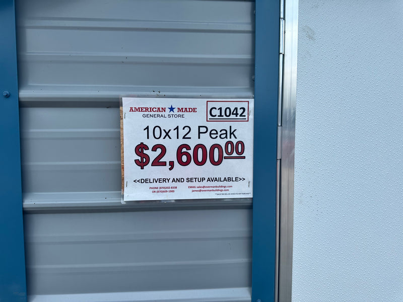 10X12 Peak Portable Buildings - C1042