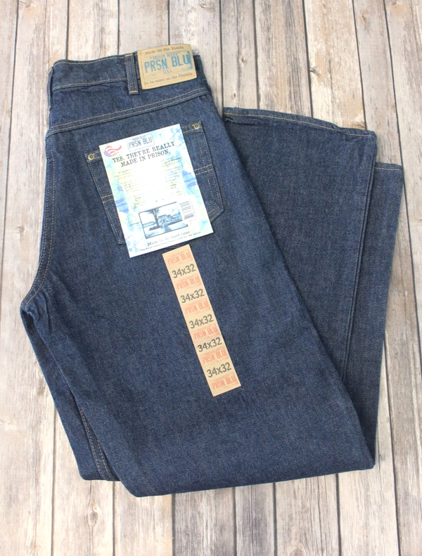 Prison Blues Relaxed Fit Jeans Rinsed Blue - American Made General Store