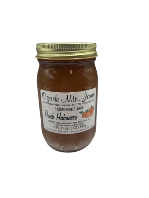 Ozark Mountain Jam Peach Habanero 1 Pt.