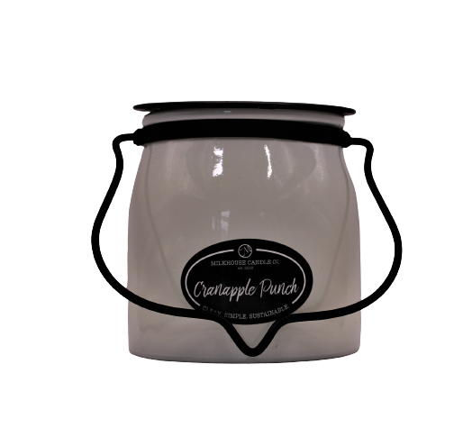 Milkhouse Candle Co. Cranapple Punch 16 oz. Butter Jar