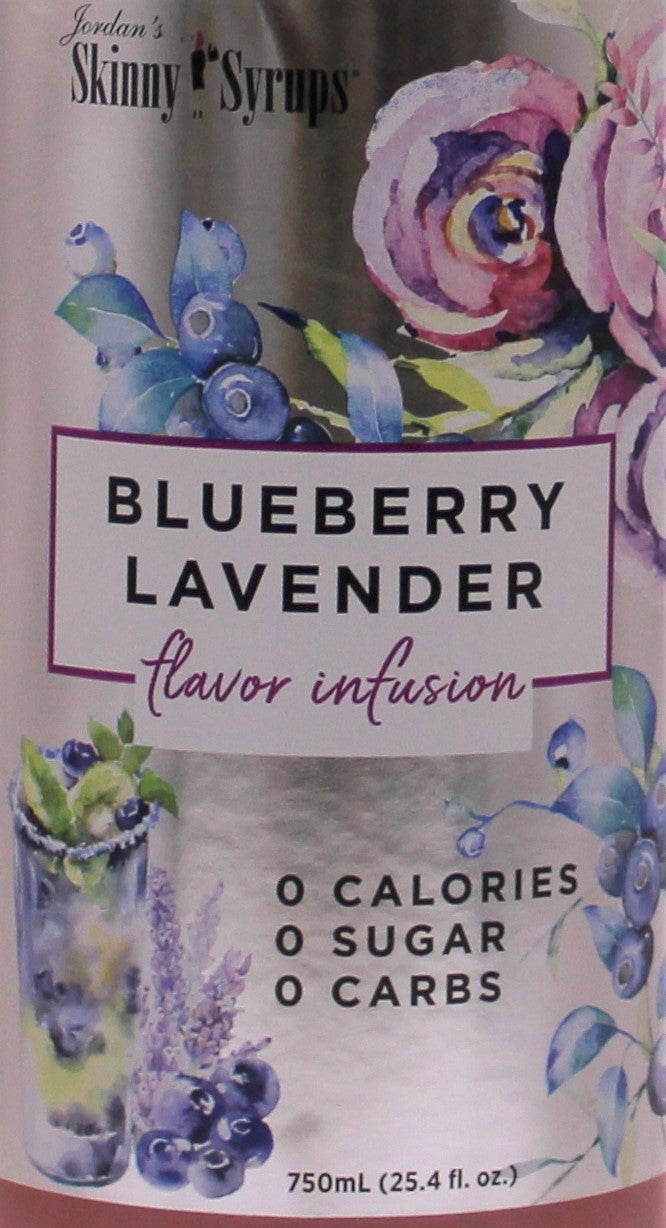 Jordan's Skinny Syrups Blueberry Lavender, Sugar Free Flavoring Syrup, 25.4 Fl Ounce