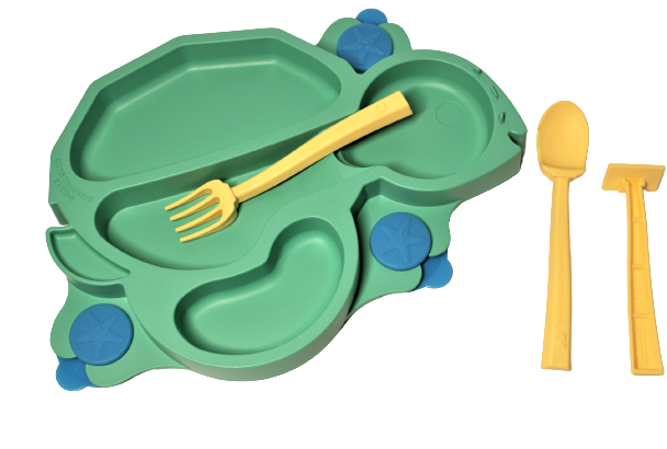 Constructive Baby Plate & Utensil Set