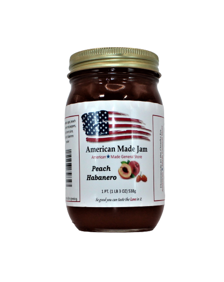 American Made Jam Peach Habanero 1 Pt.