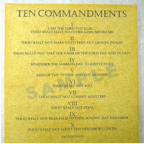 Channel Craft Ten Commandments Tube