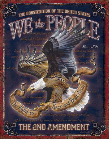 "We the People-2nd Amendment"-Tin Sign