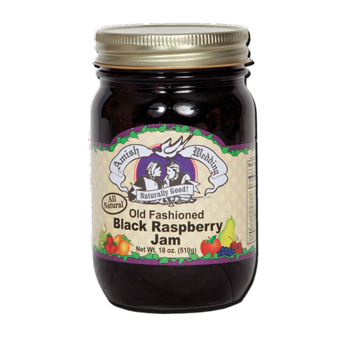 Amish Wedding Black Raspberry Jam (18 oz.)