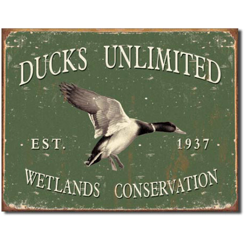 "Ducks Unlimited" Tin Sign
