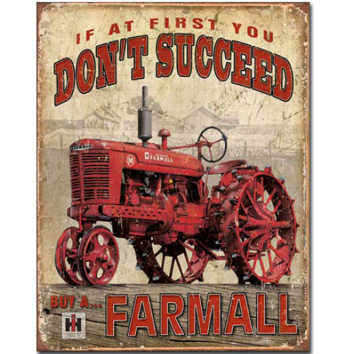 "Farmall" Tin Sign