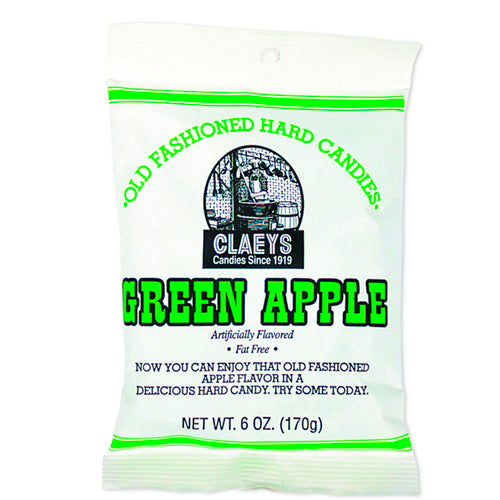 Claeys Sanded Green Apple Drops- 6oz.