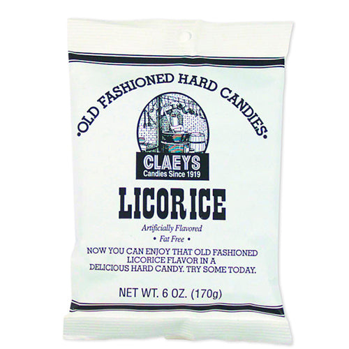 Claeys Sanded Licorice Drops- 6oz.