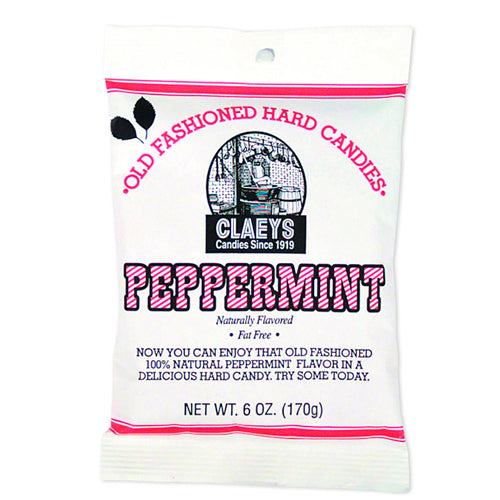 Claeys Sanded Peppermint Drops - 6oz.