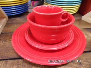 Fiesta Ware 4 Piece Dinner Set