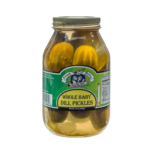 Amish Wedding Whole Baby Dill Pickles (32 oz.)