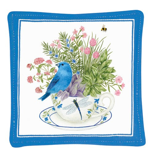 Alice's Cottage Spiced Mug Mat Blue Bunting Bird