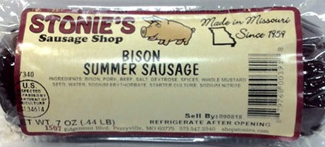 Stonie's Bison Summer Sausage