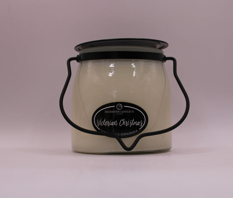 Milkhouse Candle Co. Victorian Christmas 16 oz. Butter Jar