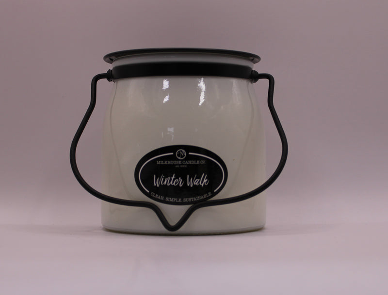 Milkhouse Candle Co. Winter Walk 16 oz. Butter Jar